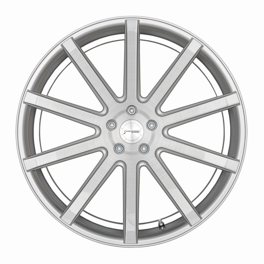 DEVILLE Silver-brushed-Surface/ undercut Color Trim weiß 10.5x22